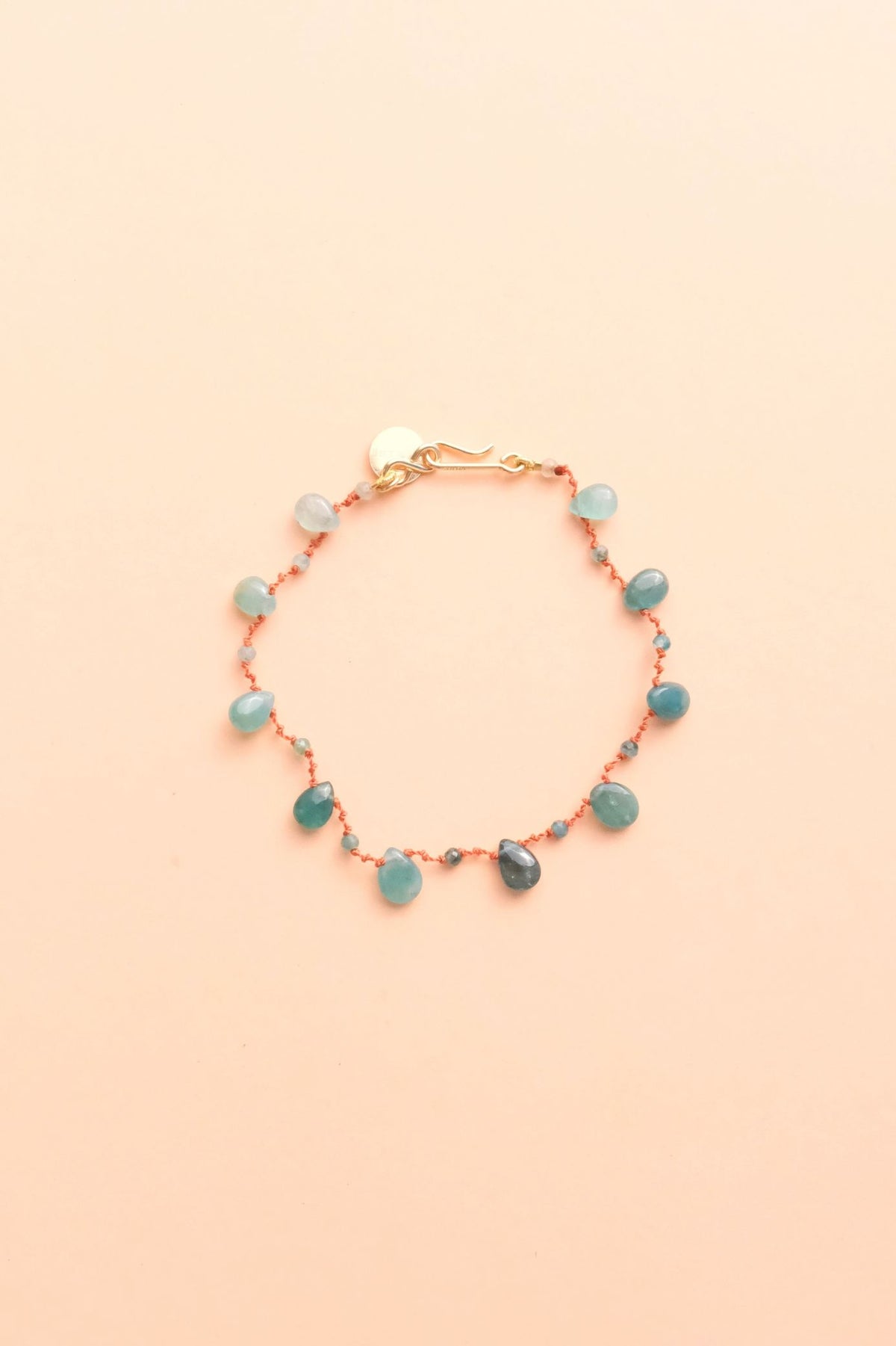 Bracelet en grandidiérite sur cordon, IVARENE Paris
