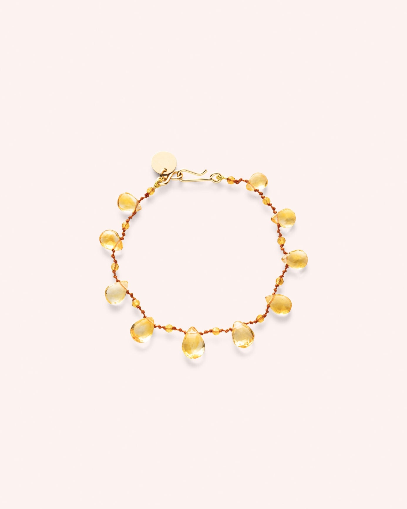 Bracelet 'Mill' Drops & Beads en citrine – bijou en pierres fines