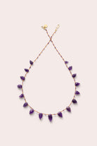 Collier Niilo Feuille améthyste – bijou sculpté et poétique