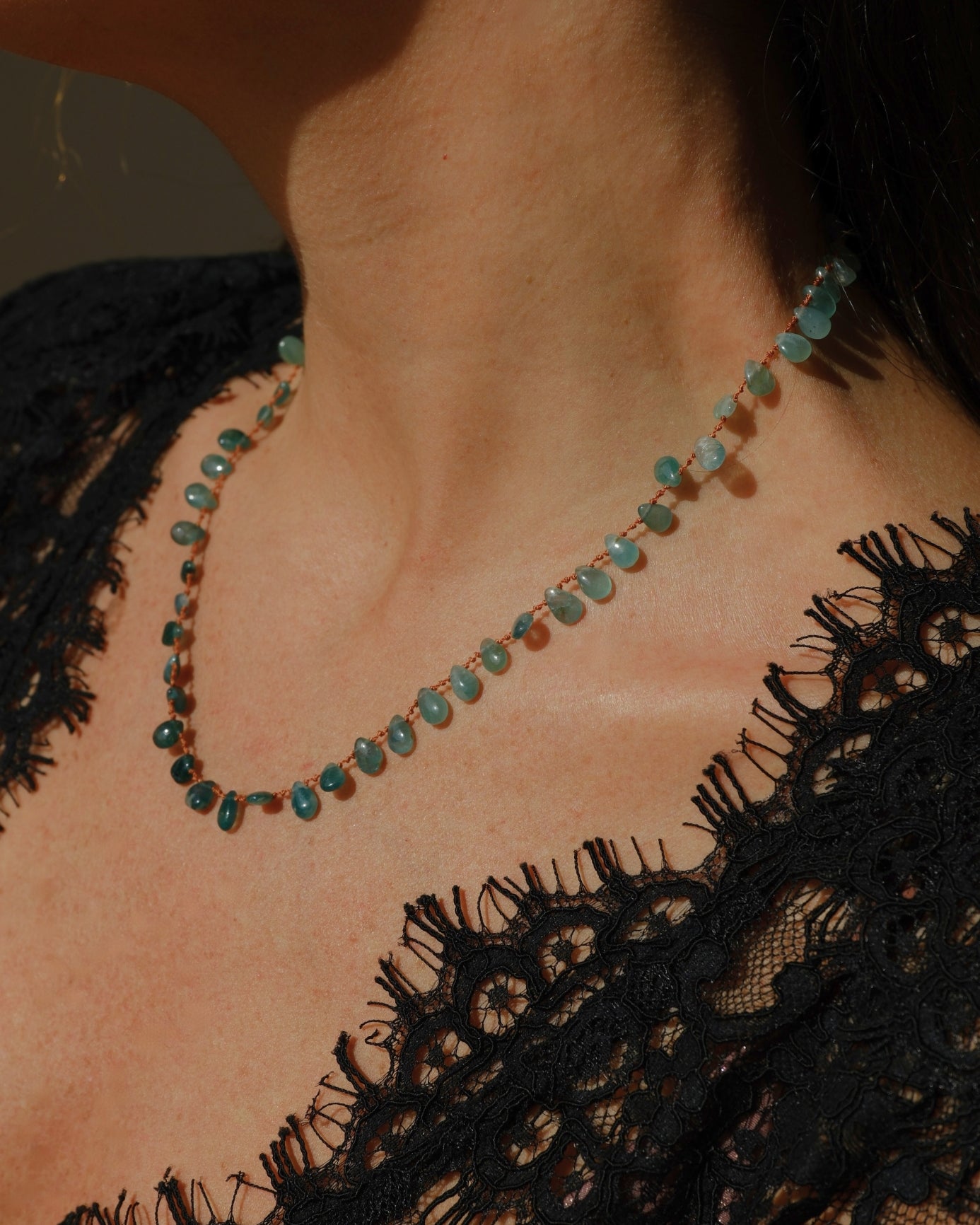 Collier Osprey grandidiérite – bijou rare et raffiné