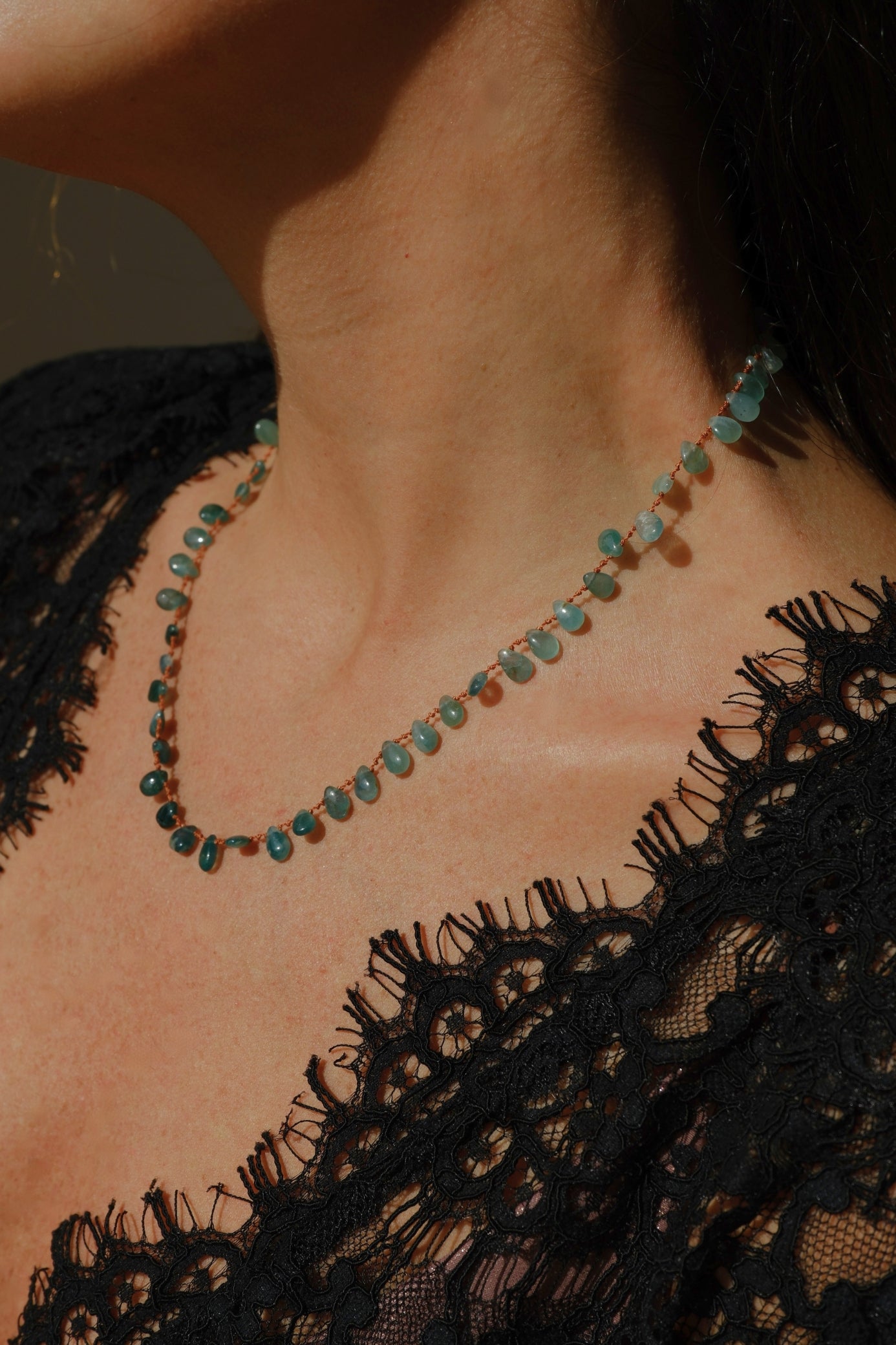 Collier Osprey grandidiérite – bijou rare et raffiné