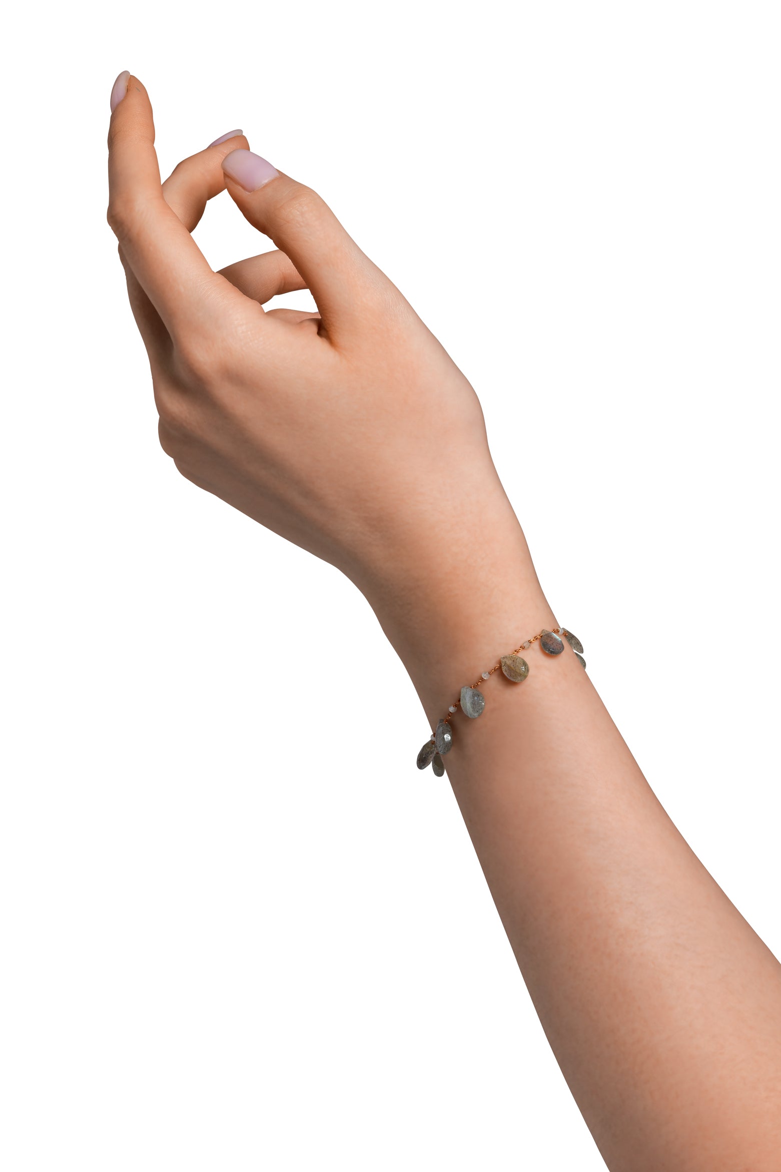 Bracelet en labradorite sur cordon — IVARENE Paris