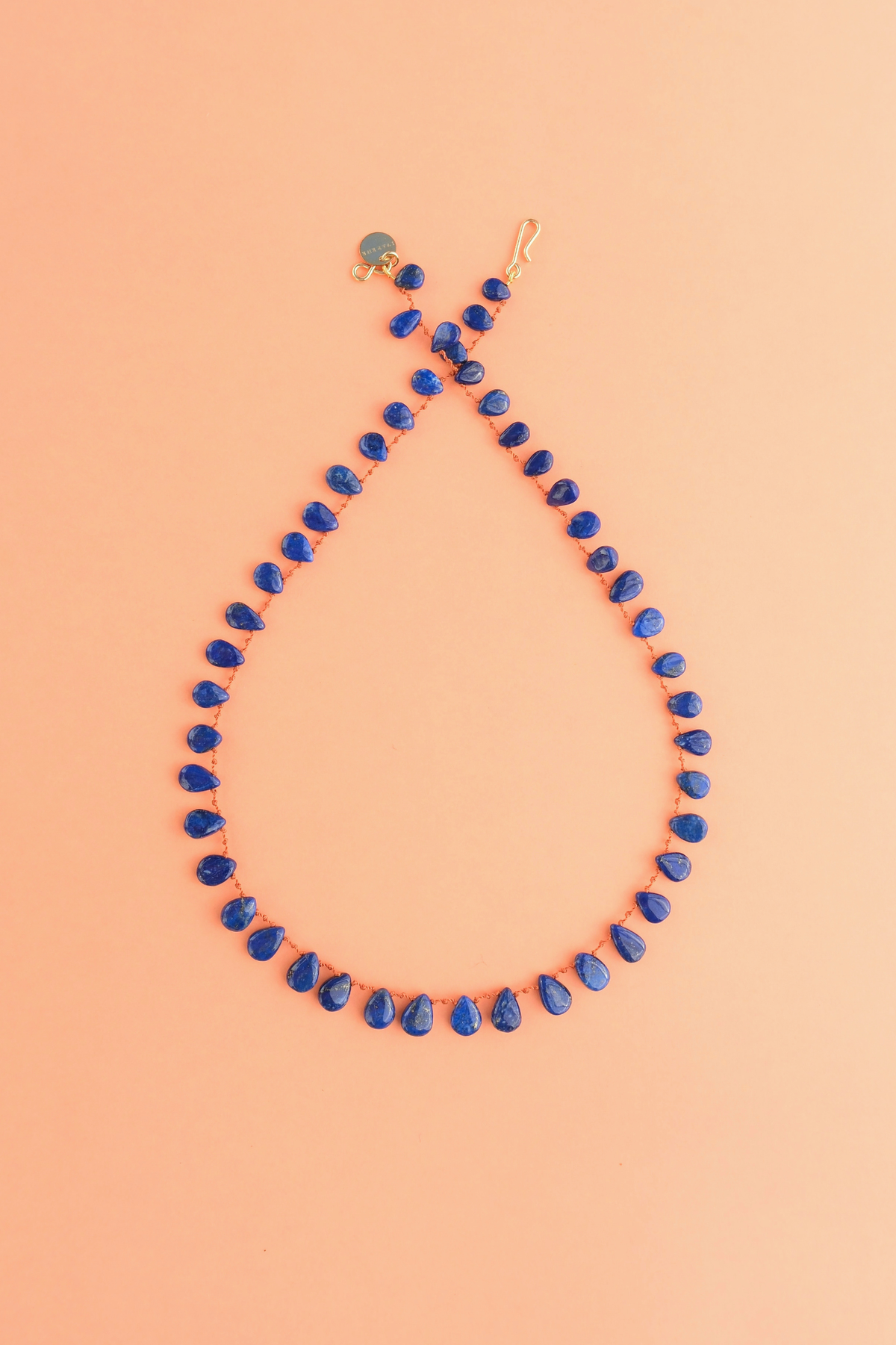 Canyon Necklace in lapis lazuli on a cord — IVARENE Paris
