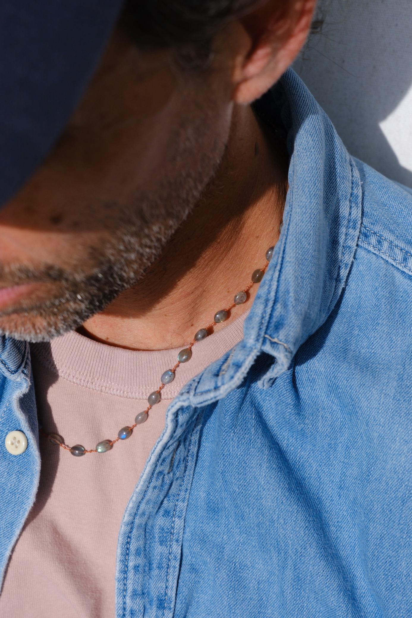 Collier Valley en labradorite – bijou protecteur fait main