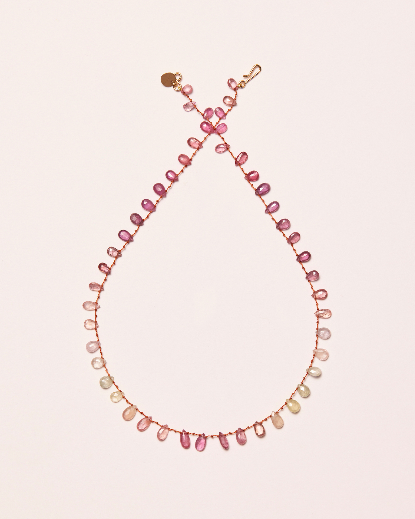 Collier 'Meadow' Facette en saphir ombré – bijou en pierres précieuses