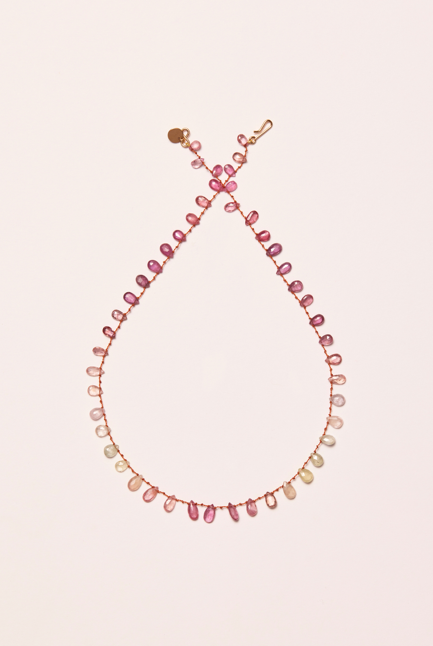 Collier 'Meadow' Facette en saphir ombré – bijou en pierres précieuses