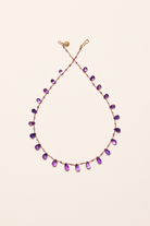 Collier 'Niilo' Drops & Beads en améthyste – bijou artisanal