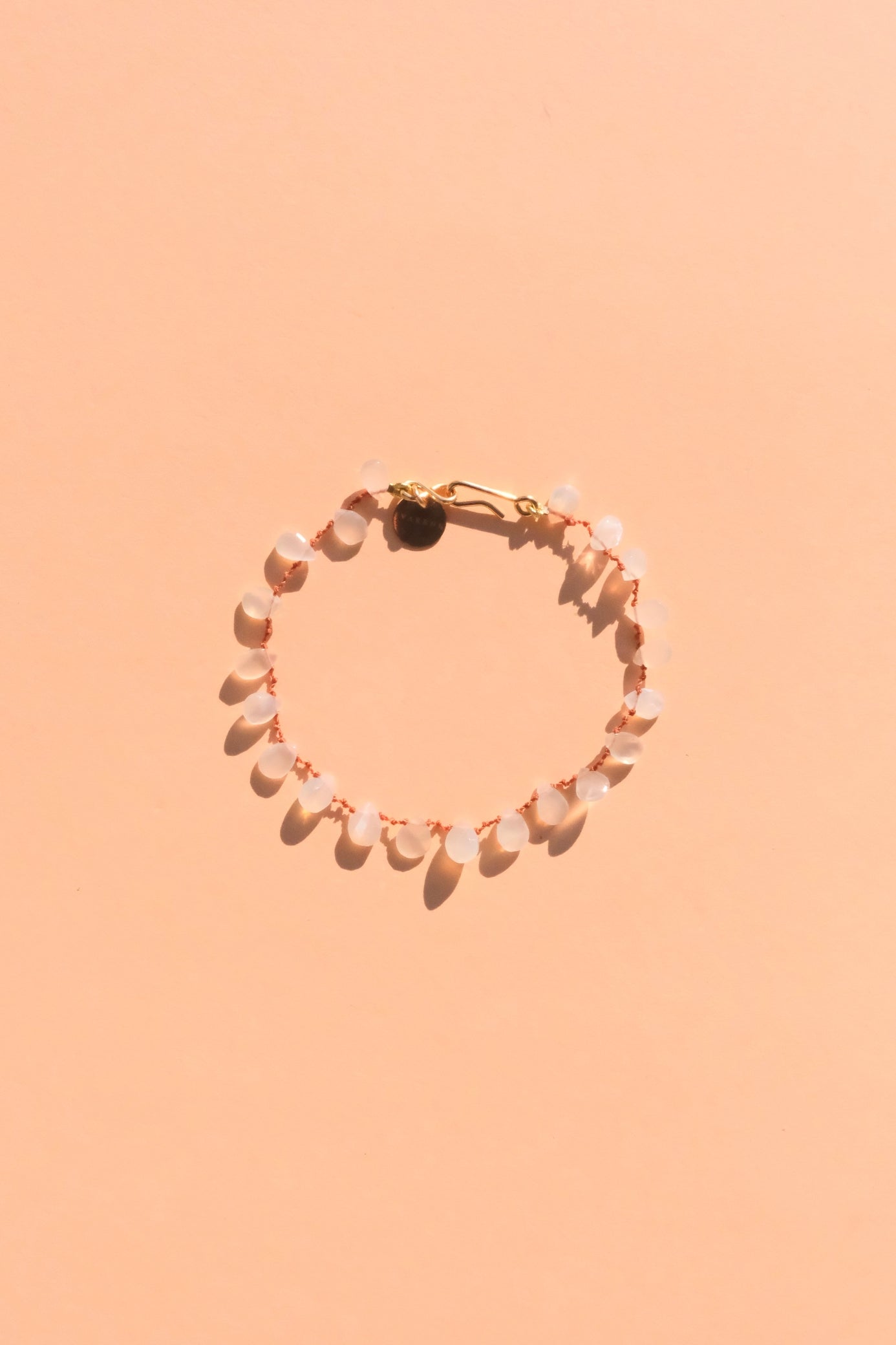 Alcyona Bracelet in faceted moonstone on a cord — IVARENE Paris
