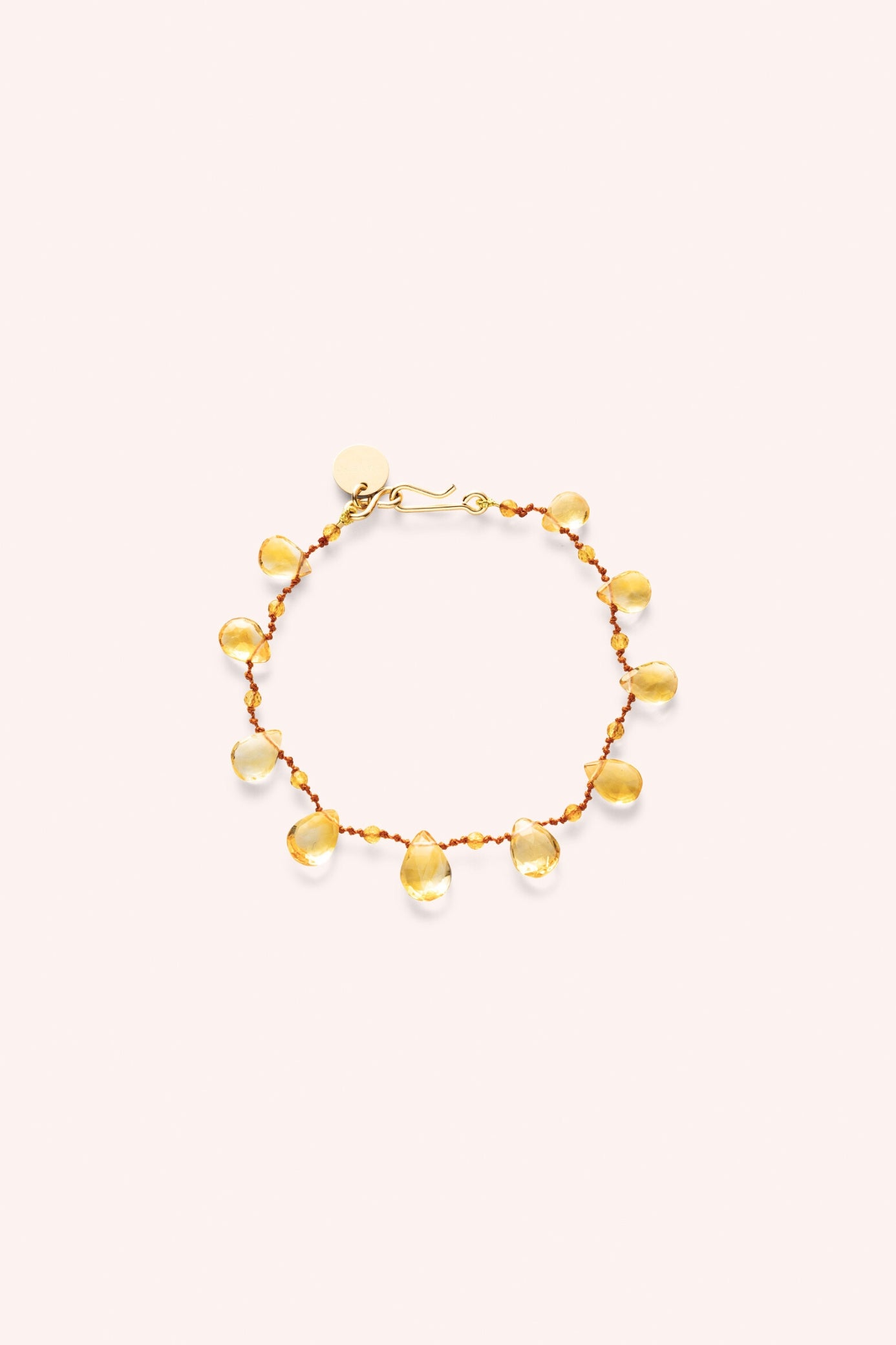 Bracelet 'Mill' Drops & Beads en citrine – bijou en pierres fines