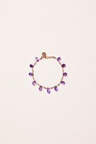 Bracelet 'Niilo' Drops & Beads en améthyste – bijou fait main