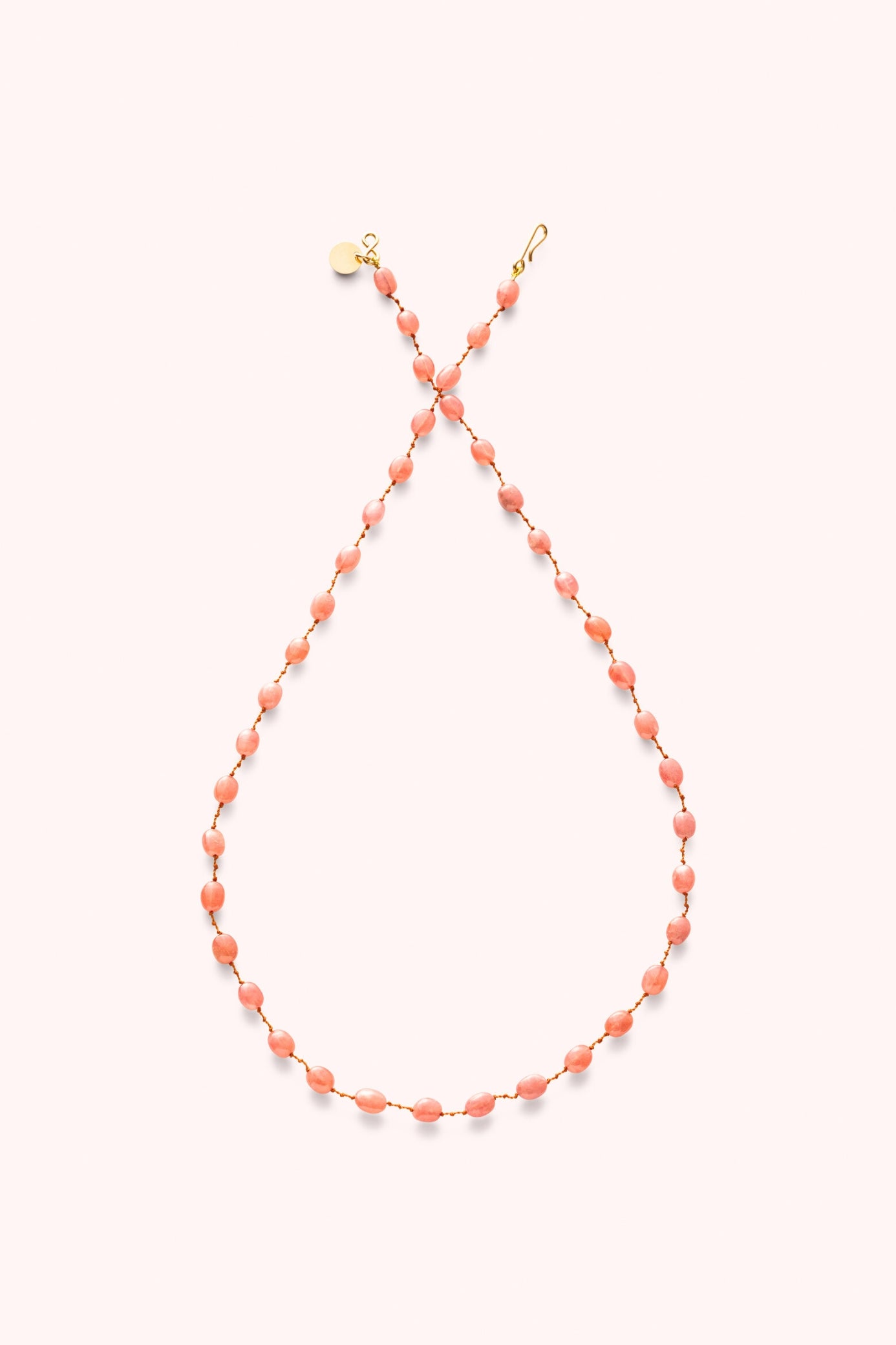 Collier Valley rhodocrosite – bijou tendre et raffiné