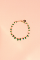 Bracelet en tsavorite sur cordon — IVARENE Paris
