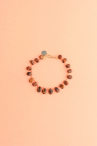 Bracelet Willetta en œil de tigre sur cordon — IVARENE Paris