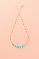Collier en amazonite sur cordon — IVARENE Paris