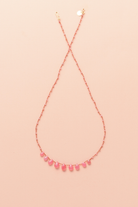 Collier en rhodocrosite sur cordon — IVARENE Paris