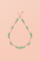 Collier en chrysoprase sur cordon — IVARENE Paris