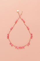 Collier en rhodocrosite sur cordon — IVARENE Paris