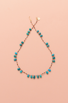 Collier en turquoise sur cordon — IVARENE Paris