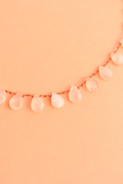 Alcyona Necklace in faceted moonstone, another view — IVARENE Paris