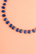 Canyon Necklace in lapis lazuli, another view — IVARENE Paris