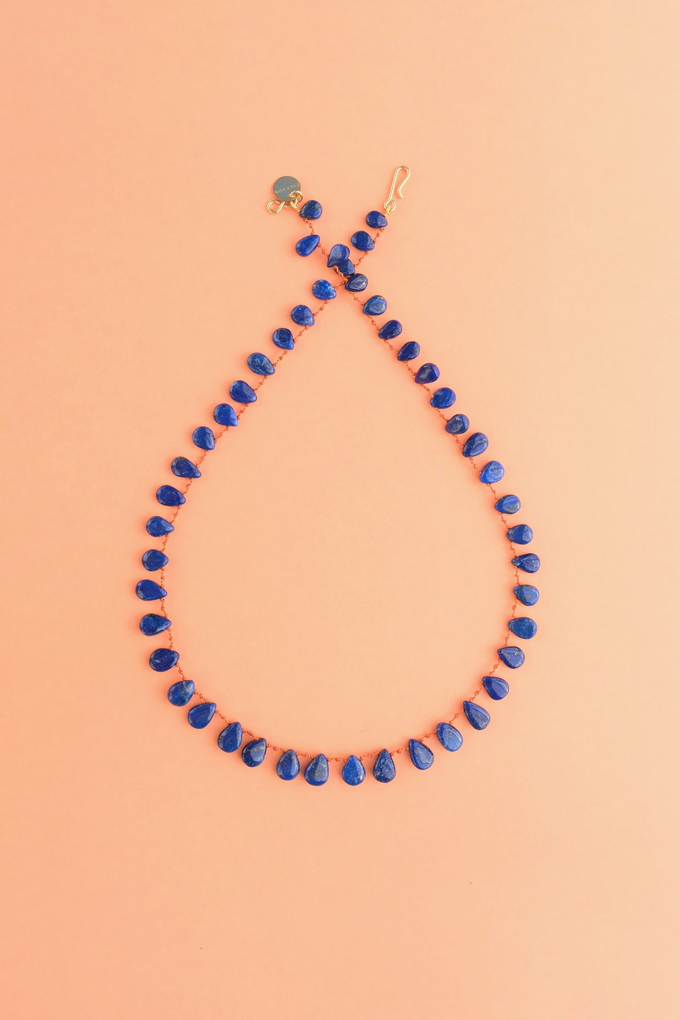 Canyon Necklace in lapis lazuli on a cord — IVARENE Paris