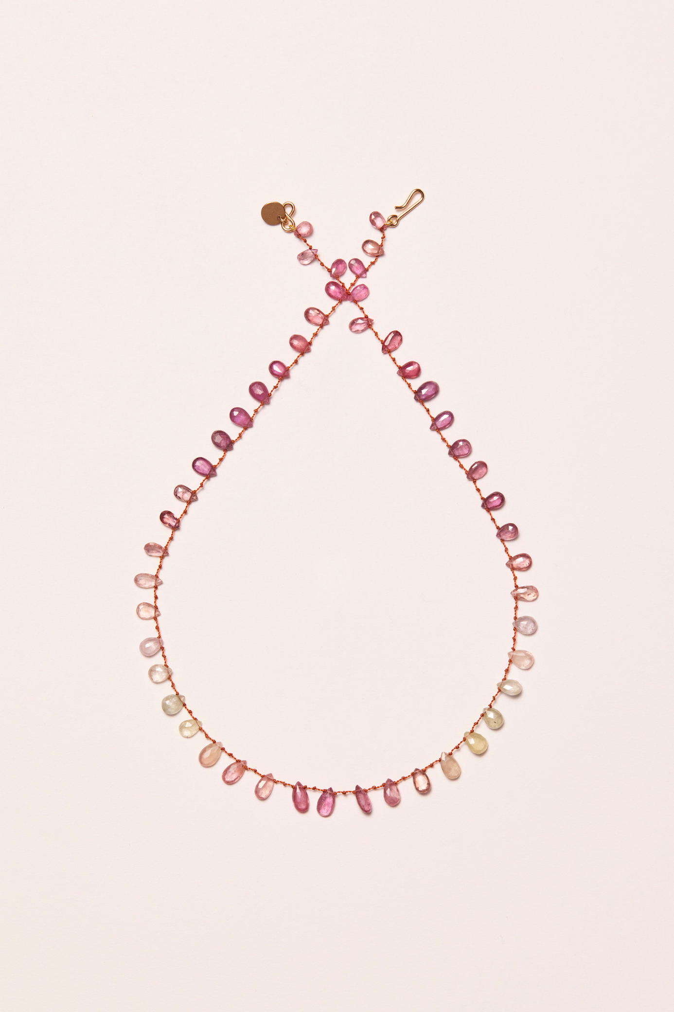 Collier 'Meadow' Facette en saphir ombré – bijou en pierres précieuses