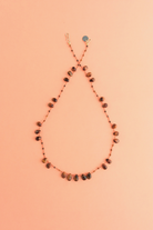 Offset Necklace in tiger's eye on a cord — IVARENE Paris