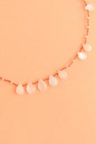 Offset Necklace in faceted moonstone, another view — IVARENE Paris
