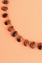 Willetta Necklace in tiger's eye, another view — IVARENE Paris