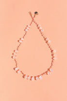Collier Offset en pierre de lune lisse sur cordon — IVARENE Paris